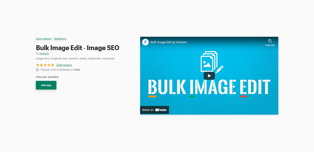 Bulk Image Edit ‑ Image SEO